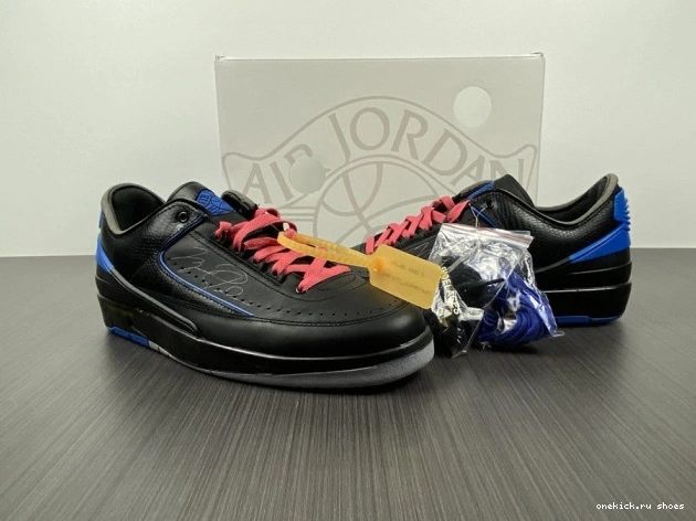 Rep SP Low Retro DJ4375-004 Jordan 2 Off-White Blue Black 0613
